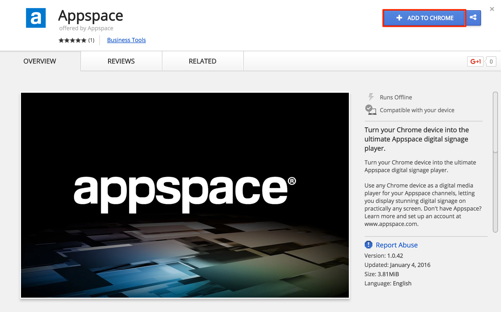 Installing the Appspace App on a Chrome OS device — Appspace v6.1 Documentation