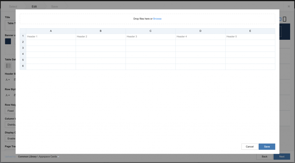 display tabular data without tables