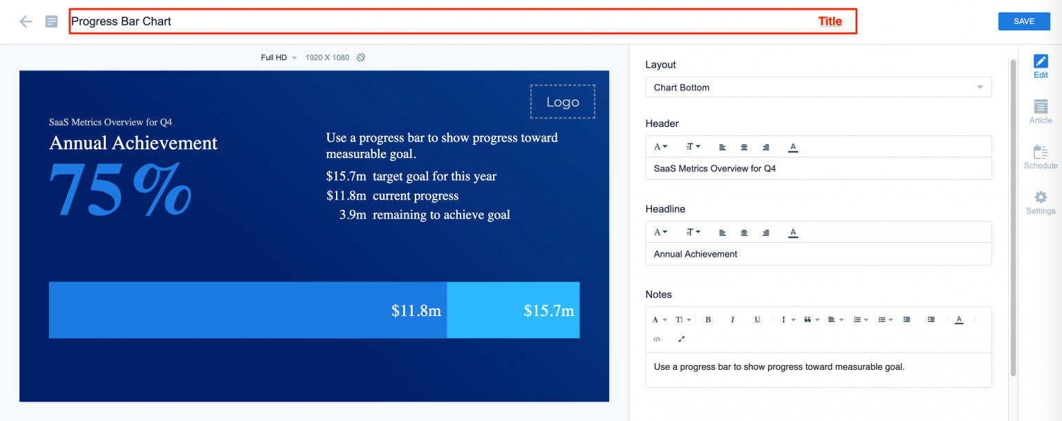 Cards: Display Progress Bar Chart – Appspace Knowledge Center