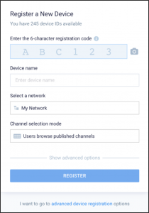 register device