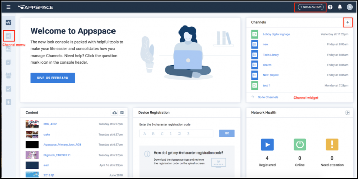 Appspace Dashboard